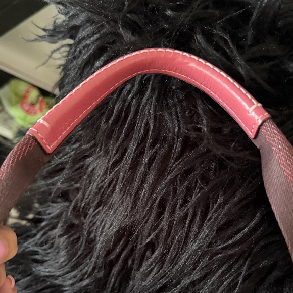 Coach Pink and Cream Checkered Tote - Picture 12 of 12